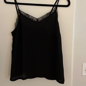 Black Forever 21 lace trim tank
